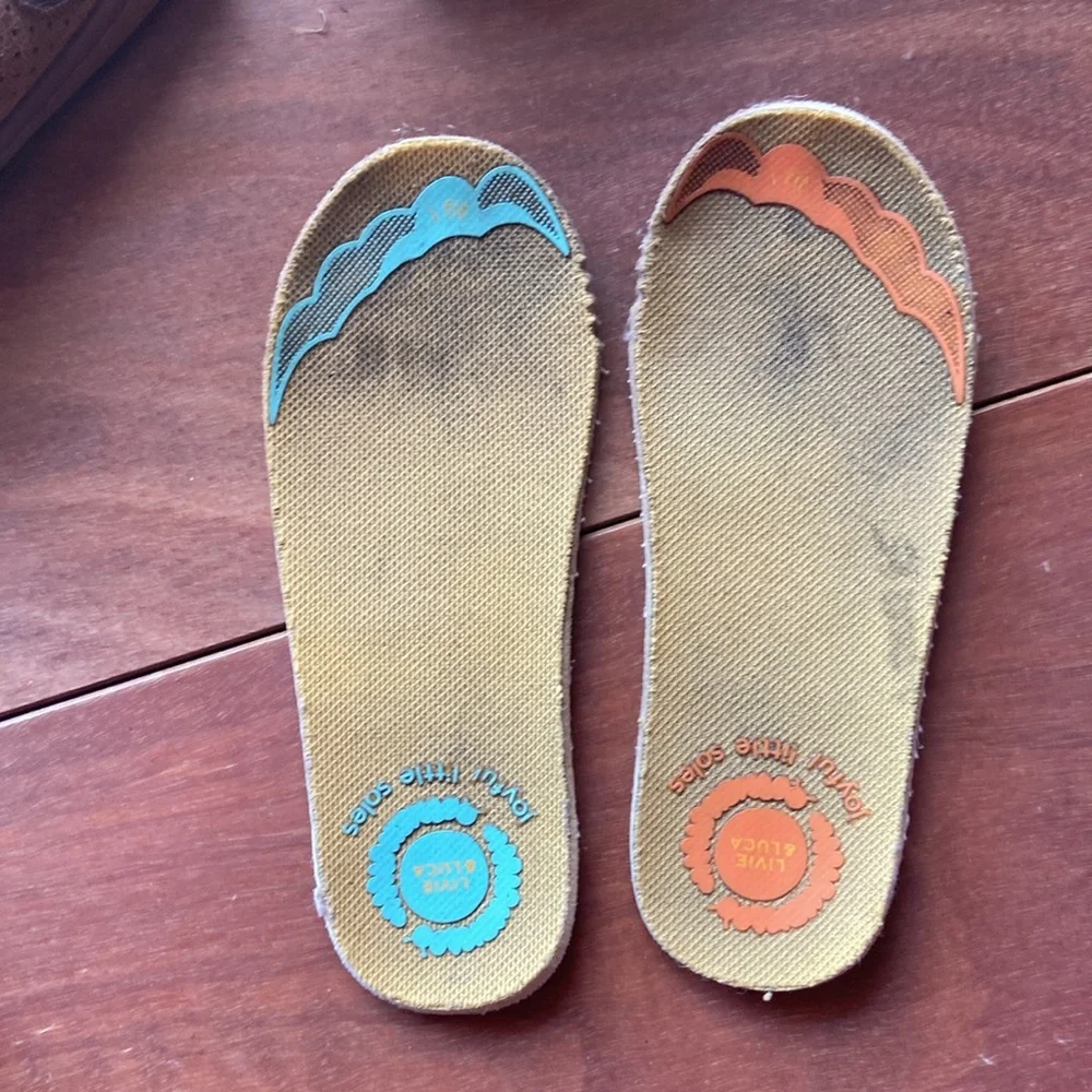 Livie & Luca Rake Eco Sneaker Toddler 8 Brown Velcro - Picture 9 of 11